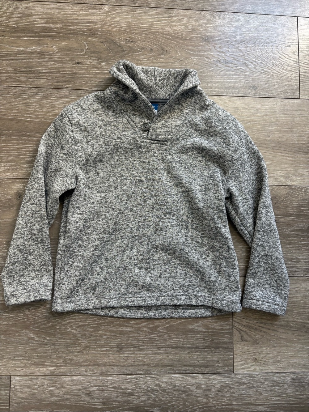 Old Navy Gray Marled Shawl Collar Sweater, boys size 8